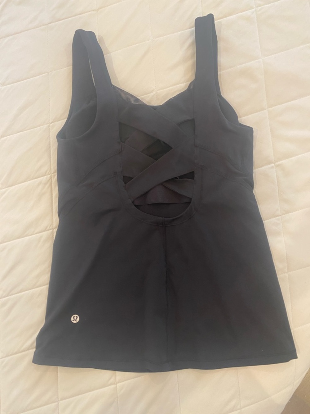 lululemon athletica Black Crisscross Back Camisole